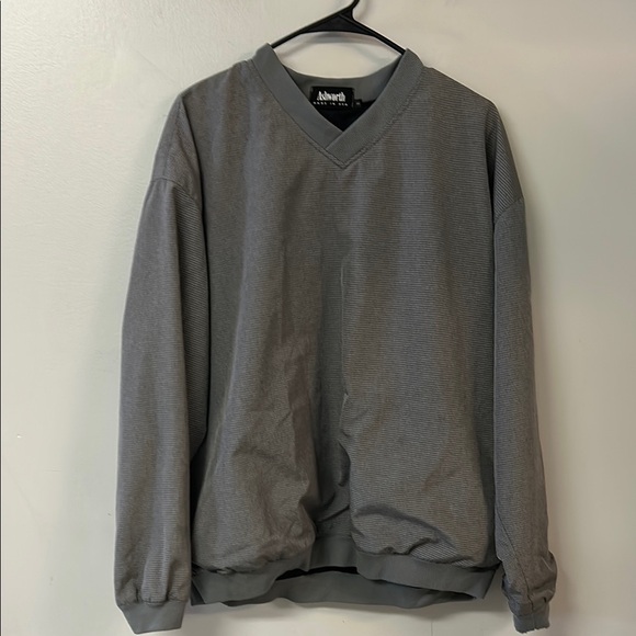 Ashworth Gray V-Neck Sweater Classic Design - Picture 1 of 5
